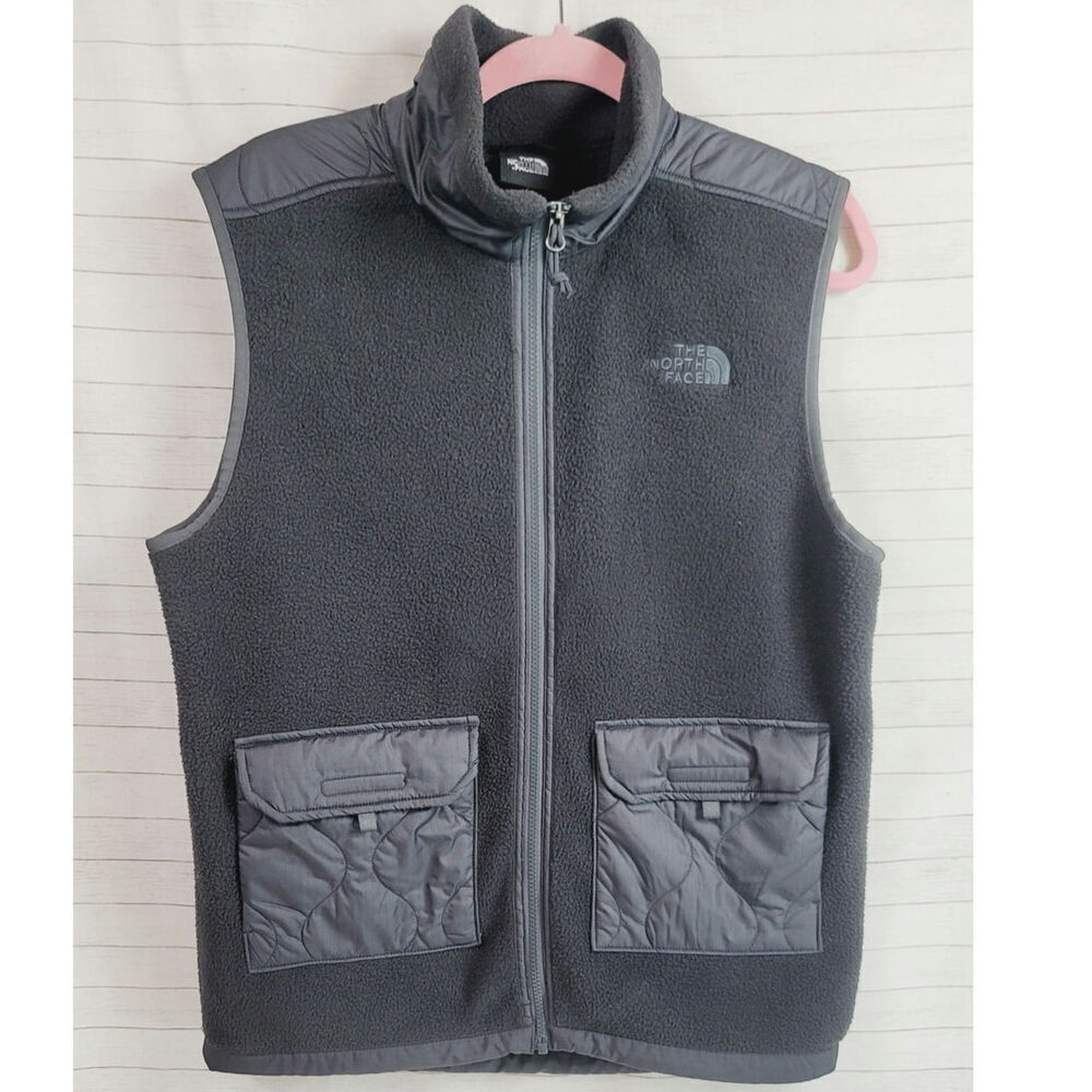 The North Face Men Royal Arch Vest in Black/Gray, sz Small